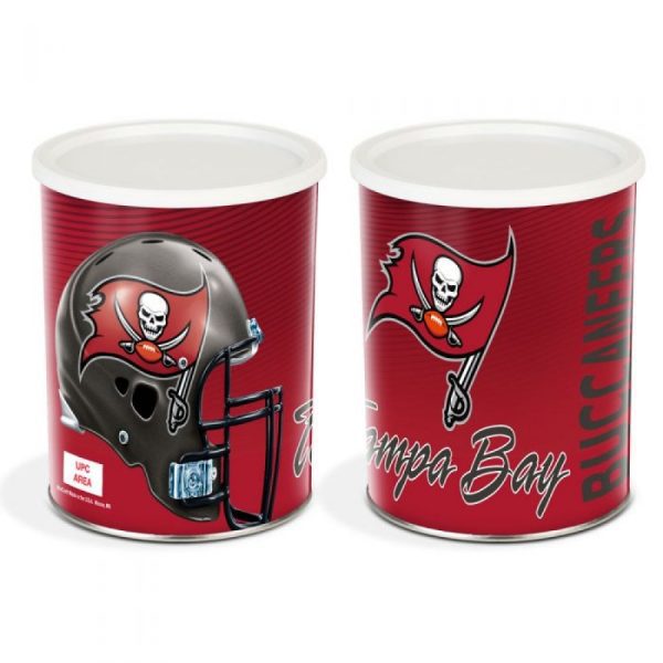 1 Gallon Tampa Bay Buccaneers Popcorn Tin - POParella's